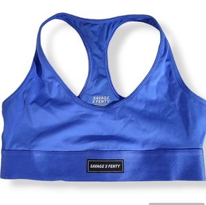 SAVAGE X Fenty Sports Bra Blue Small Racer Back NWT New With Tags